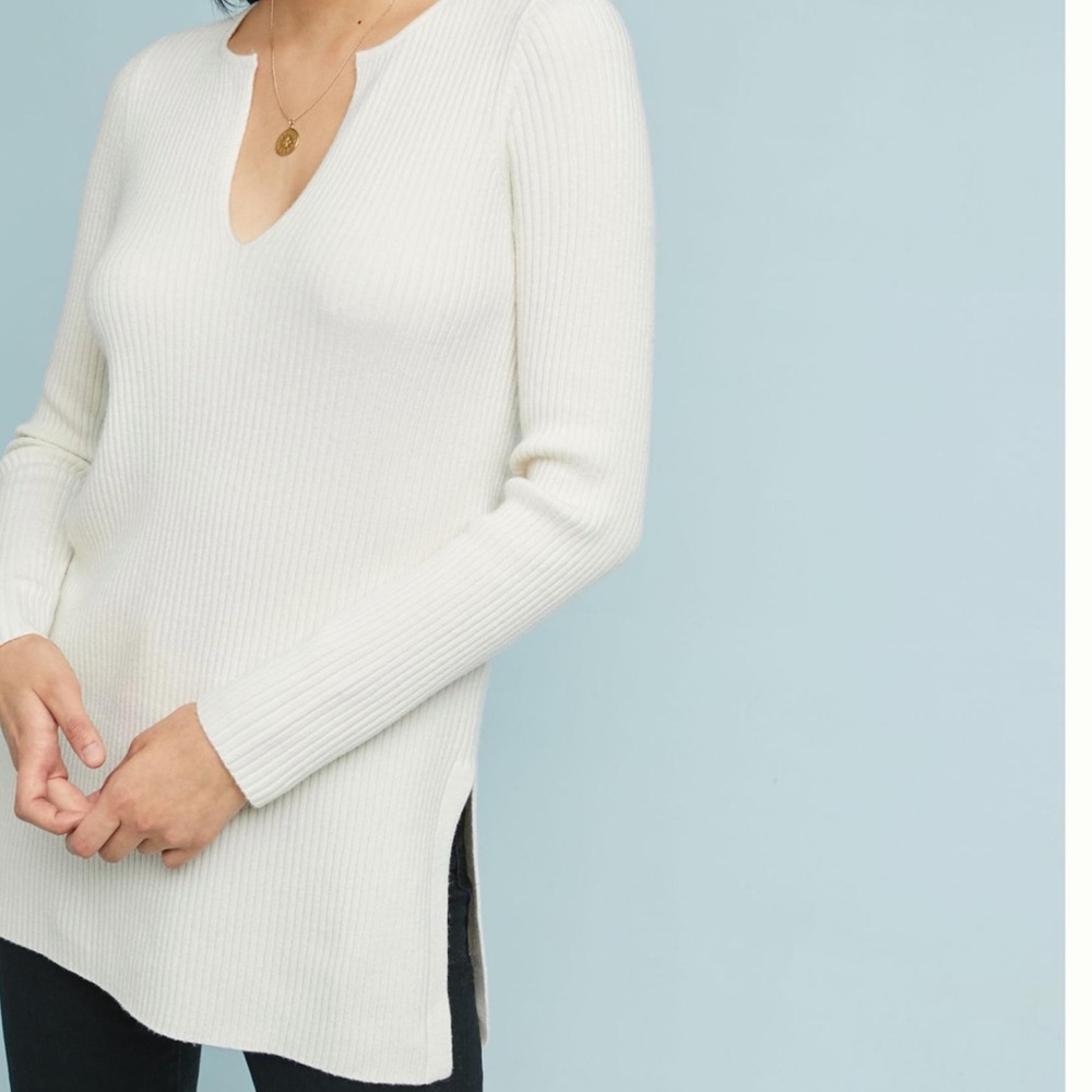 Anthropologie ivory top